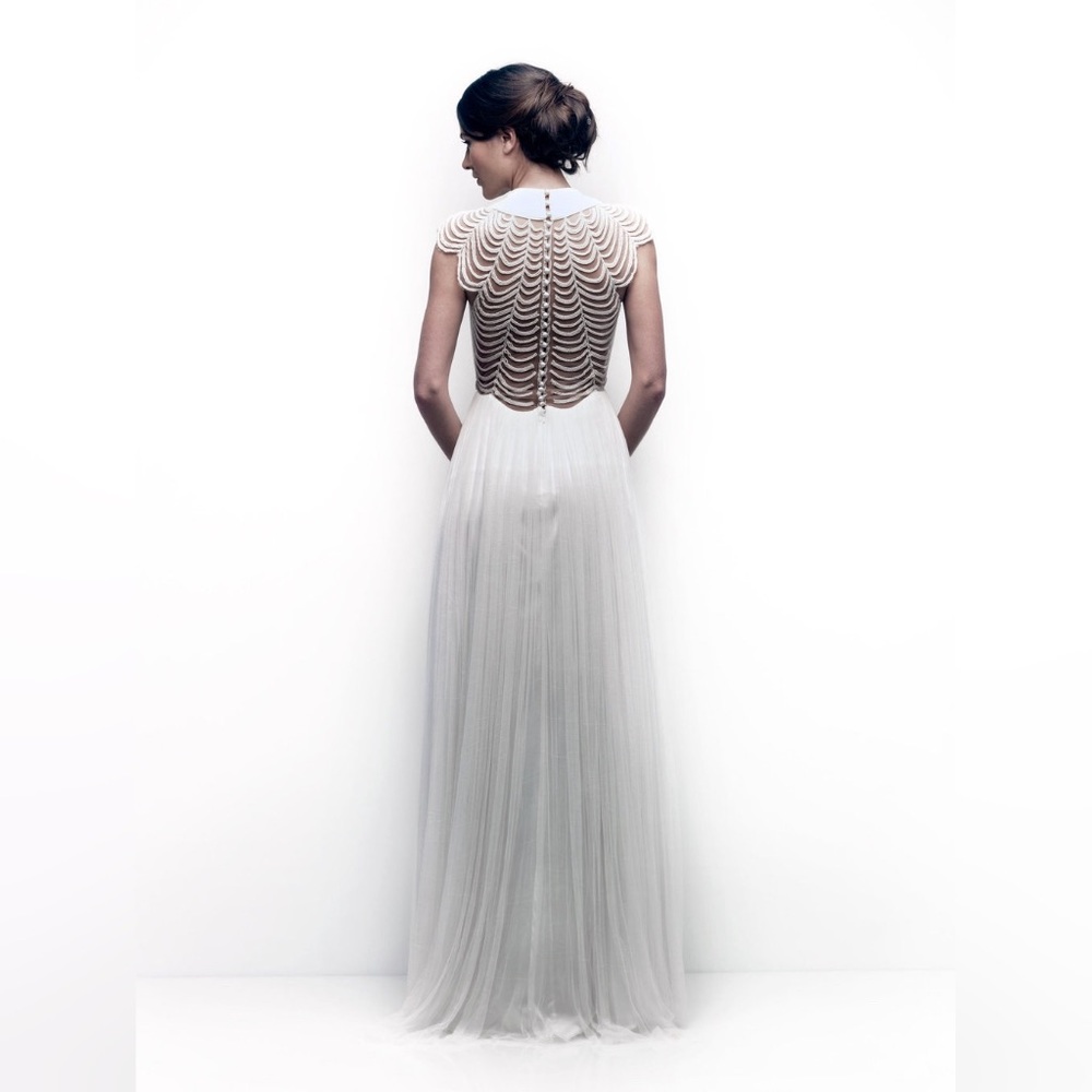 Silk Tulle Wedding Gown